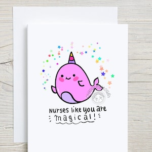 Nurse Thank You Card - Nurse Greeting Card - Nurse Thank You Gift - Nurse Card - Nurse Appreciation Gift - Nurse Funny - Nurse Humor