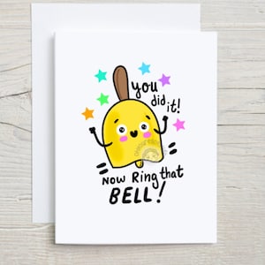 Ring Chemo Bell Card - End of Chemo Card  - Cancer Card - Chemo Card - Funny Cancer Gift - Cancer Survivor - Cancer Support Card