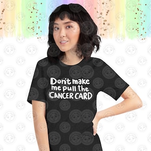 Pull the Cancer Card Shirt - Chemise Cancer drôle - Cadeau de soutien contre le cancer - Cadeau cancer drôle - Cadeau chimio - T shirt Cancer - Survivant du cancer