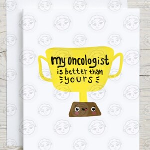 Oncologist Card - Doctor Thank You Card Funny - Doctor Thank You Gift - Doctor Card - Doctor Appreciation Gift - Doctor Funny - Cancer Card