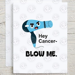 Funny Cancer Card - Cancer Greeting Card - Funny Cancer Gift - Cancer Support - Cancer Fighter - End of Chemo Card - Cancer Survivor Card