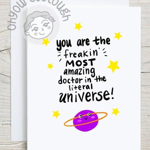 Doctor Thank You Card Funny - Doctor Thank You Gift - Doctor Card - Doctor Appreciation Gift - Doctor Funny