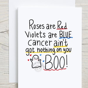 Cancer Encouragement Card Funny - Cancer Ain&#39;t Got Nothing on You - Cancer Card - Cancer Fighter - Chemo Card - Cancer Survivor Card