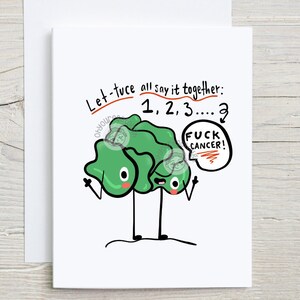 Funny Cancer Card - Cancer Greeting Card - Funny Cancer Gift - Cancer Support - Cancer Fighter - End of Chemo Card - Cancer Survivor Card