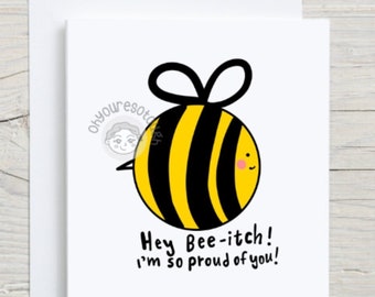 Funny Cute Support Card - Encouragement Card - Inspirational Card - Cancer Card- Sympathy Card - Humor Friend Support Card