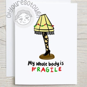 Funny Chronic Illness Christmas Card - Funny Cancer Card - Cancer Encouragement Card - Cancer Support Card - Cancer Card - Chemo Card