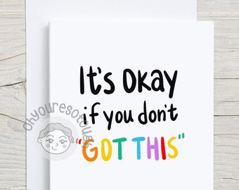 Sympathy Card - Support Card - Encouragement Card - Cancer Support Card - Cancer Encouragement - Friendship Support Card