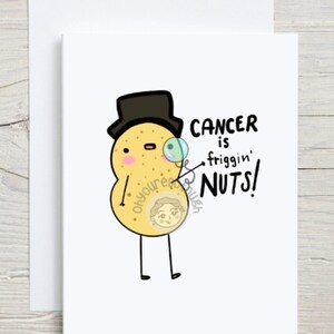 Funny Cancer Card - Cancer Greeting Card - Funny Cancer Gift - Cancer Support - Cancer Fighter - End of Chemo Card - Cancer Survivor Card