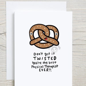 Physical Therapist Card - Physical Therapist Gifts - Physical Therapist Thank You Card - Physical Therapy Gifts - Physical Therapist Funny