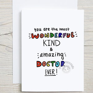 Doctor Thank You Card - Oncologist Thank You Card - Doctor Thank You Gift - Doctor Card - Doctor Appreciation Gift - Doctor Funny
