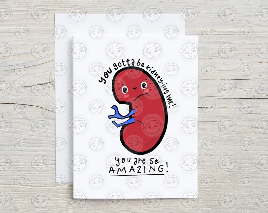 Kidney Transplant Card Kidney Donor Card Kidney Donor Gift Organ