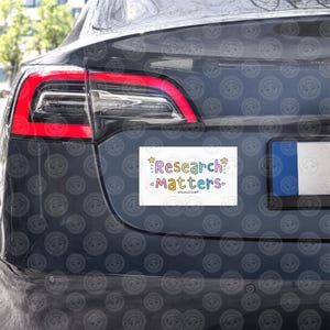 Research Matters Car Magnets - Support Research - Support Science - Cancer Car Magnet - Cancer Patient Gift - Scientist Gift