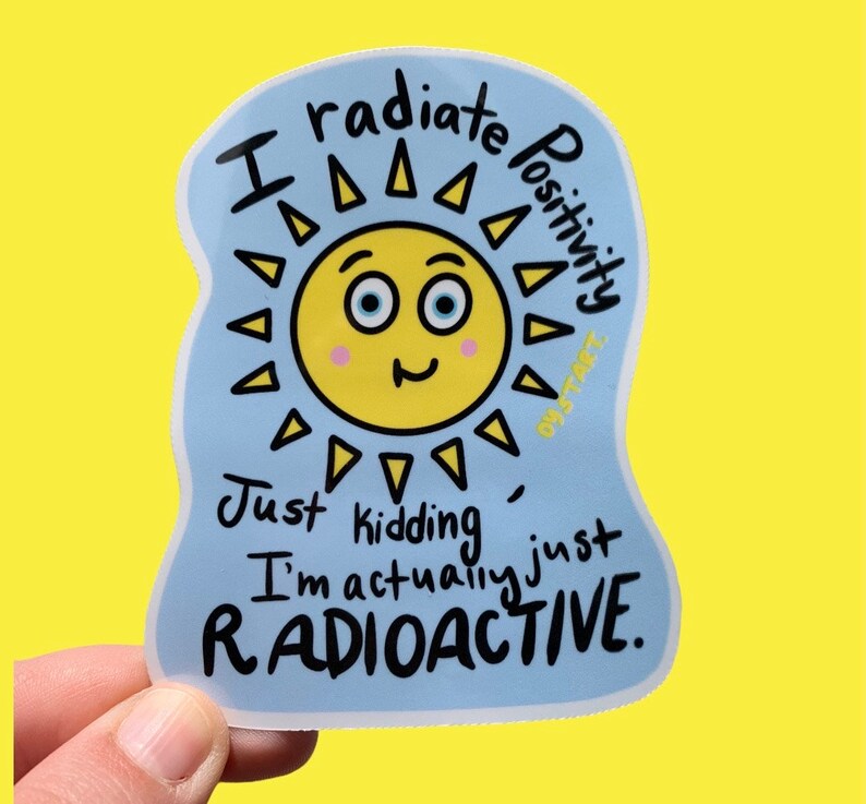 Radiation Oncology Sticker Funny Radiation Gift Radiation Etsy
