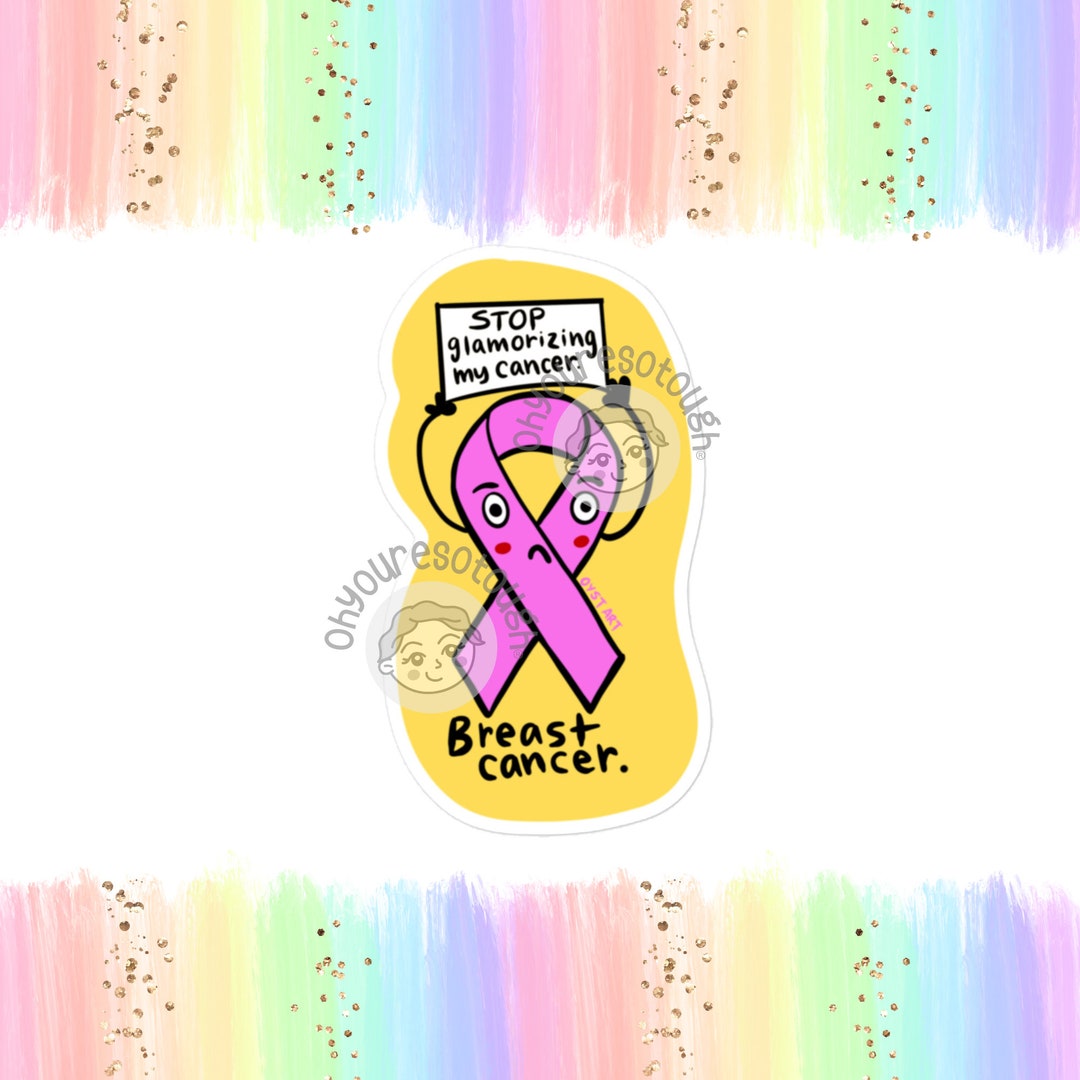 Breast Cancer Sticker Breast Cancer Gift Anti Pink Washing Breast