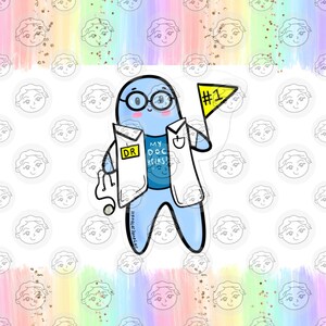 Cute Doctor Sticker - Funny Doctor Sticker - MD Sticker - Funny Doctor Gift - Oncologist Sticker - Oncologist Gift - Doctor Thank You Gift