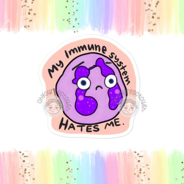 Autoimmune Disease Sticker Funny - Neutro-PHIL - Neutrophils - Lupus Sticker - MS Sticker - Neutropenic - Neutropenia - Immune System