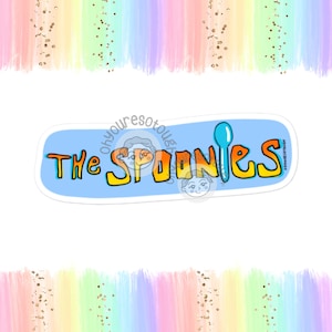 Spoonie Sticker Funny - The Spoonies - Spoonie Gifts - Chronic Illness Sticker - Spoonie Awareness - Chronic Illness Gifts - Spoonie Decal