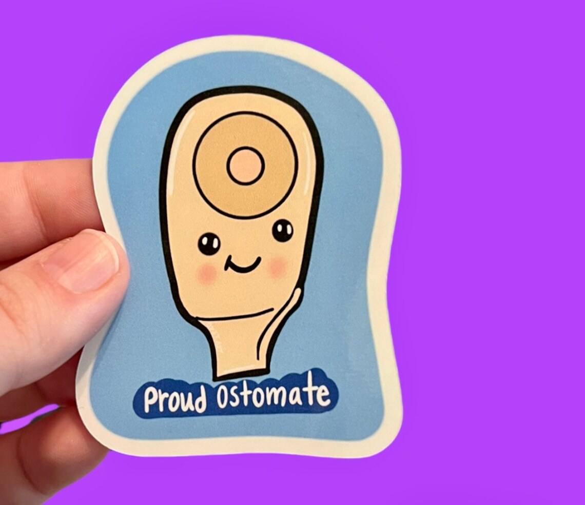 Ostomate Sticker Ostomy Bag Sticker Ostomy Awareness Etsy