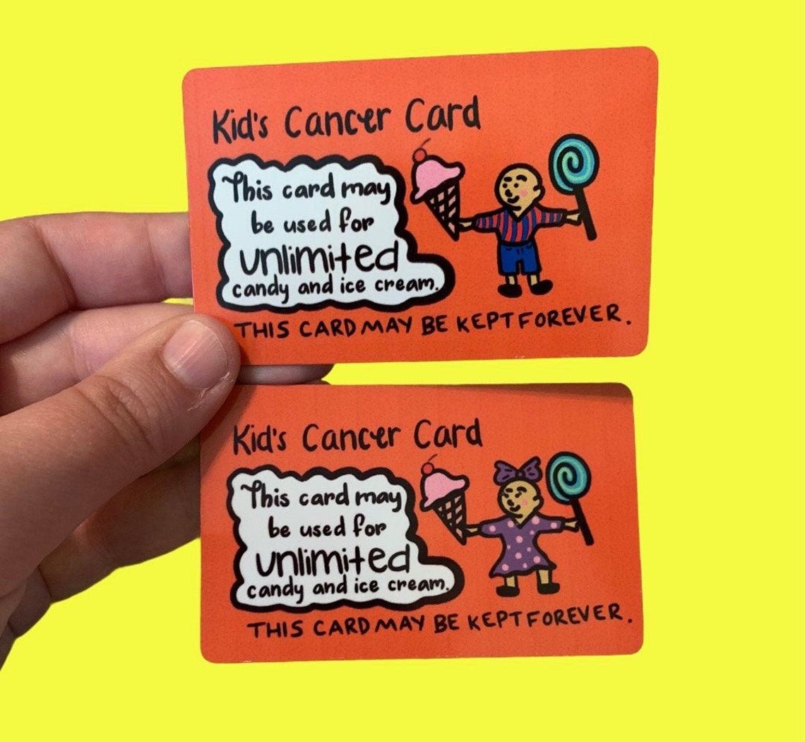 The Cancer Card for Kids Childhood Cancer Childhood Cancer Etsy
