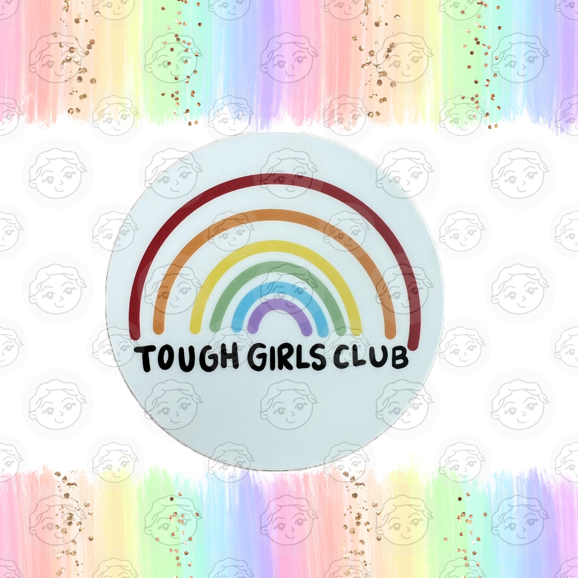 Tough Girls Club Vinyl Sticker - Funny Cancer Sticker - Cancer Awareness - Cancer Gift - Cancer Sticker - Chemo Gift - Ohyouresotough