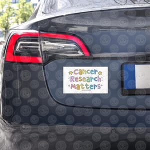 Cancer Research Matters Car Magnet - Support Research - Support Cancer Research - Support Science - Cancer Car Magnet