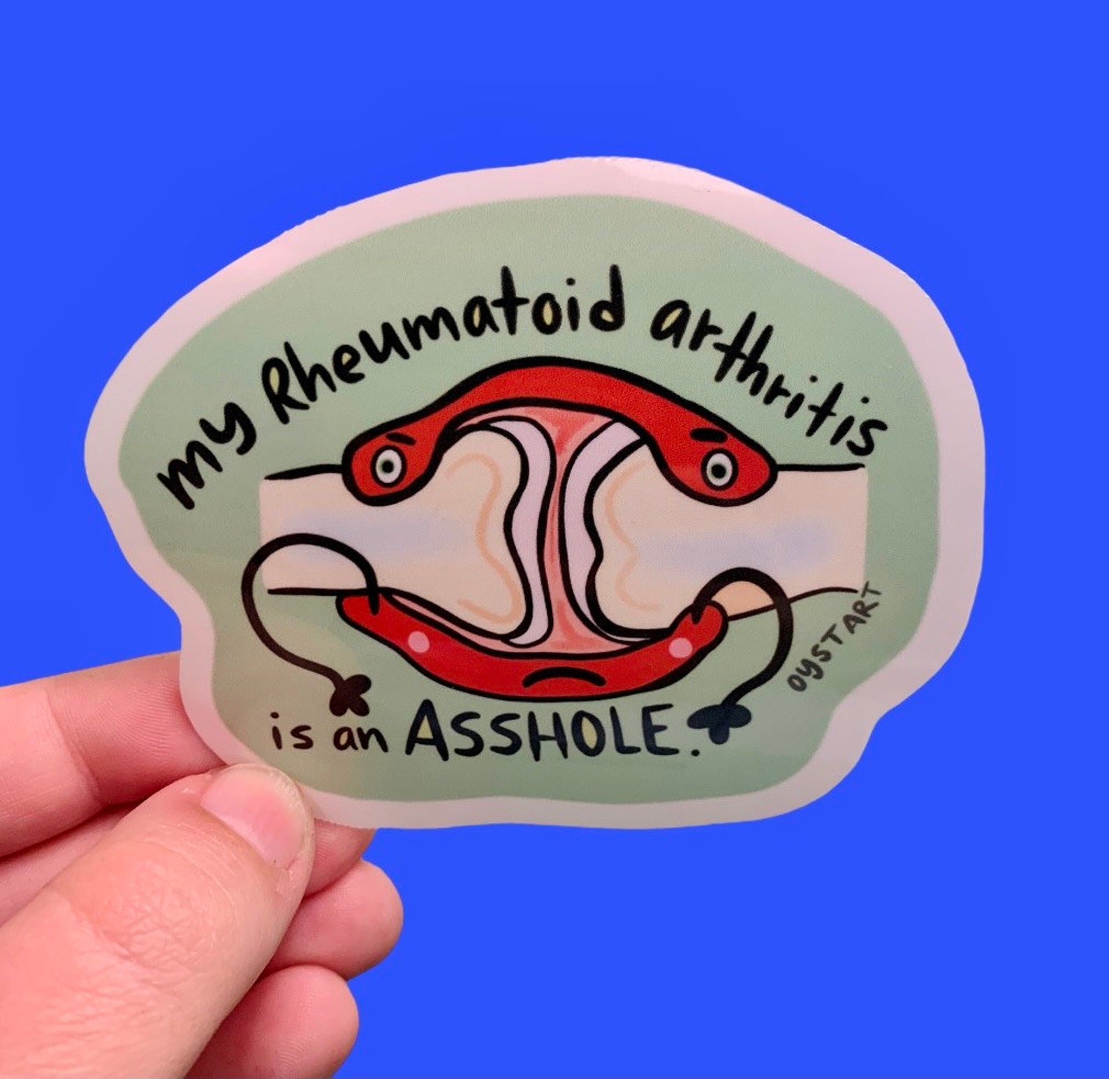Rheumatoid Arthritis Sticker Funny My Rheumatoid Arthritis Etsy