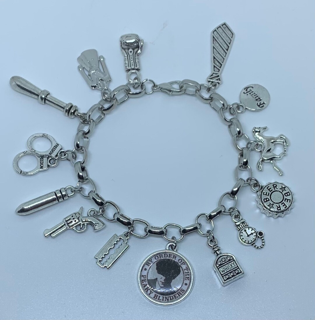 Peaky Blinders Inspired Charm Bracelet Etsy UK