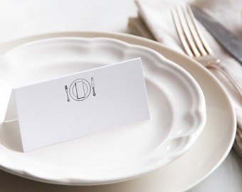 Table Setting Place Cards | Set of 8 | Howl Paper Studio