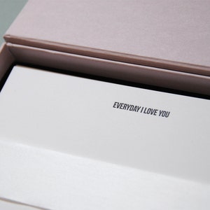 Everyday I Love You Collection Luxe Letterpress Notecard Set Howl Paper Studio image 5