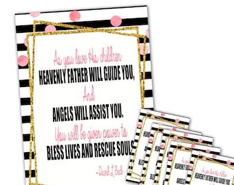 LDS Ministering Handout, Relief Society Handout, Ministering Printables,  Ministering Cards, LDS Ministering Interviews, RS Handout