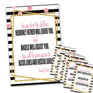 LDS Ministering Handout, Relief Society Handout, Ministering Printables,  Ministering Cards, LDS Ministering Interviews, RS Handout
