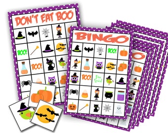 halloween bingo party game