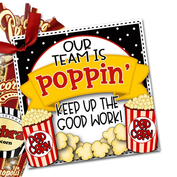 Popcorn Tags Etsy