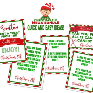 Elf Idea, Easy Elf Ideas, Printable Elf Ideas, Quick Elf Ideas, Family Tradition, Christmas Elf Idea, Last Minute Elf Printable, Mega Bundle image 7