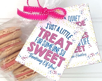 LDS Ministering Gift Idea, Thinking of You Ministering Treat Card, A Treat for Someone Sweet, Ministering Idea, LDS Ministering Treat Tag