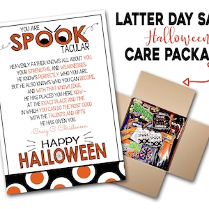LDS Missionary Halloween Package, Printable Missionary Halloween Package, LDS Missionary Mom, LDS Missionary Package, Missionary Mail,
