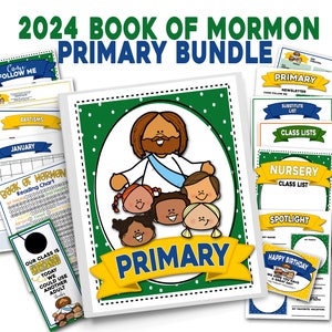 2024 Primary Planner, Editable Primary Binder, Primary Binder 2024, Primary Presidency Binder, Primary Come Follow Me, Book of Mormon