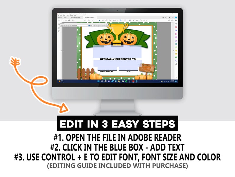 Halloween Award Certificates Halloween Pumpkin Carving Etsy