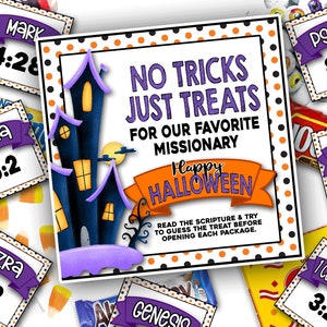 Presente Missionário de Halloween, Pacote Missionário de Halloween, Sem Truques, Apenas Guloseimas, Presente Missionário Religioso de Halloween, Pacote para Impressão, LDS