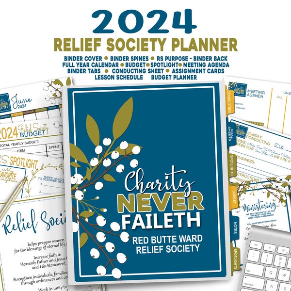 2024 Relief Society Planner Etsy