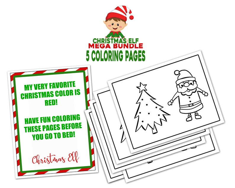 Elf Idea, Easy Elf Ideas, Printable Elf Ideas, Quick Elf Ideas, Family Tradition, Christmas Elf Idea, Last Minute Elf Printable, Mega Bundle image 6