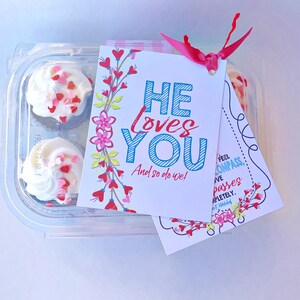 Valentines Ministering Gift, February Ministering Card, Ministering Handout, Ministering Idea, LDS Ministering Gift Idea, Printable Tag image 5