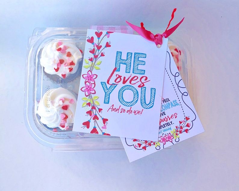 Valentines Ministering Gift, February Ministering Card, Ministering Handout, Ministering Idea, LDS Ministering Gift Idea, Printable Tag image 5