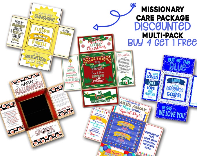 Birthday Care Package Printable LDS Missionary/college Student - Etsy