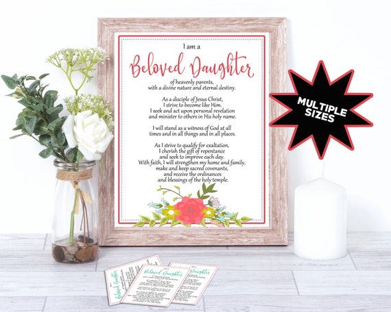 New Young Women Theme Young Women Theme 5x7 Young Women - Etsy