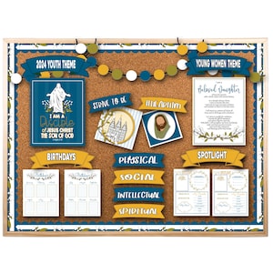 2024 LDS Young Women Bulletin Board, I Am A Disciple of Jesus Christ, Young Women Bulletin Board Kit, LDS Young Women 2024, Printable