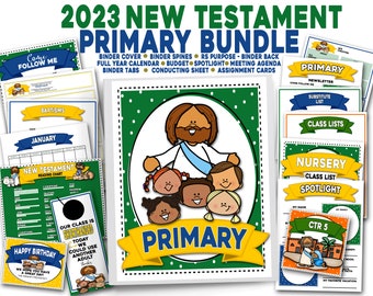 2023 Primary Planner, Editable Primary Binder, Primary Binder 2023, Primary Presidency Binder, Primary Come Follow Me, New Testament