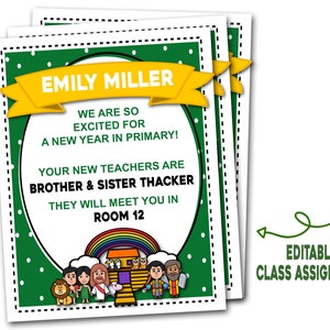 Primary Class Assignment Handouts, 2023 Primary Planner, Editable, New Testament Primary Printables, LDS Primary Class Assignments, Print
