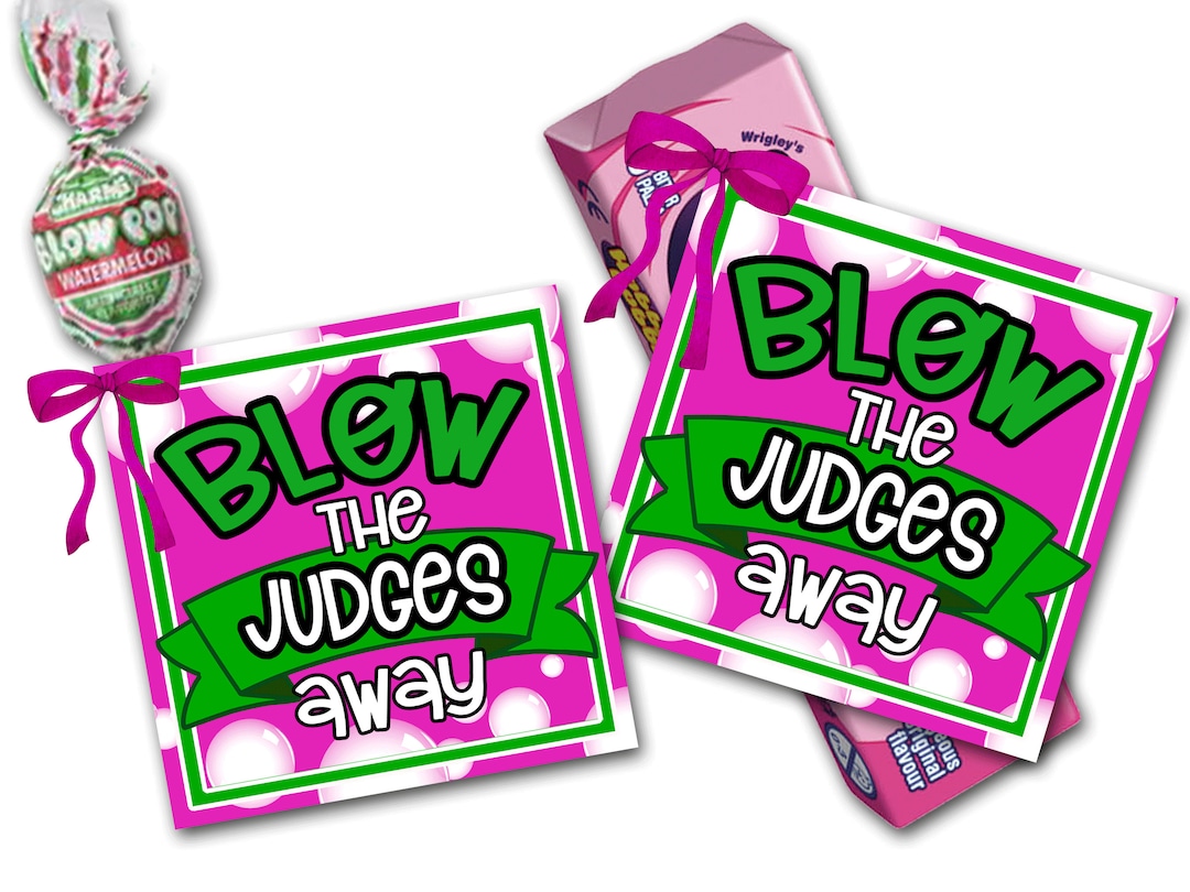 Dance Competition Good Luck Favor Tags, Blow the Judges Away, Cheer ...