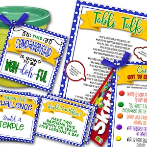 Mission Companion Get to Know You Activities, Get to Know You Games, LDS Missionary, LDS Mission Companion Gifts, Greenie, Printable Games